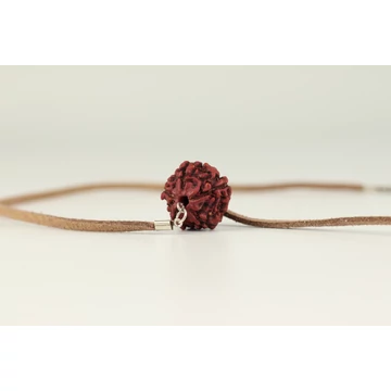 5 arcú rudraksha nyaklánc, barna