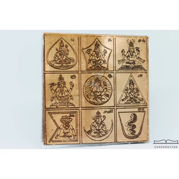 Navagraha yantra, egyensúly az élet minden területén, ősi karmikus blokkok oldása, 7,5cm