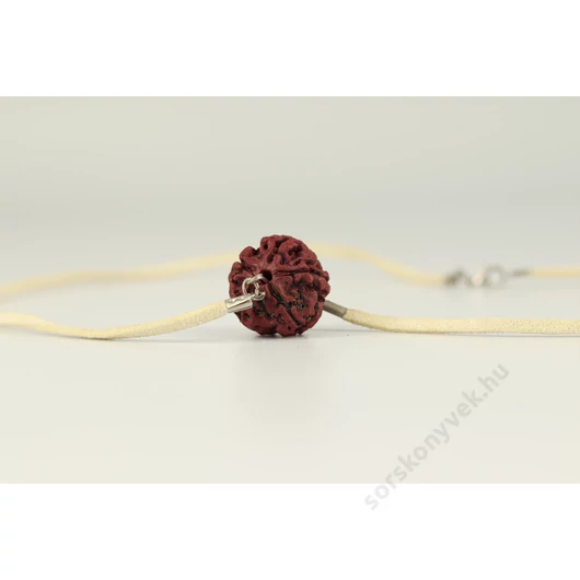 5 arcú rudraksha Nyaklánc, fehér 