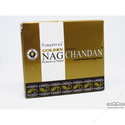 Golden Nag Chandan áldás kúpfüstölő