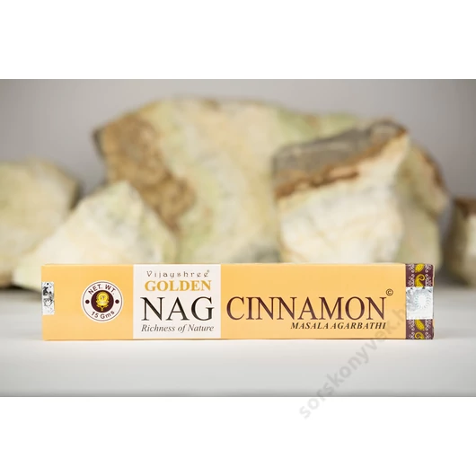 Golden Nag Fahéj füstölő, 15g