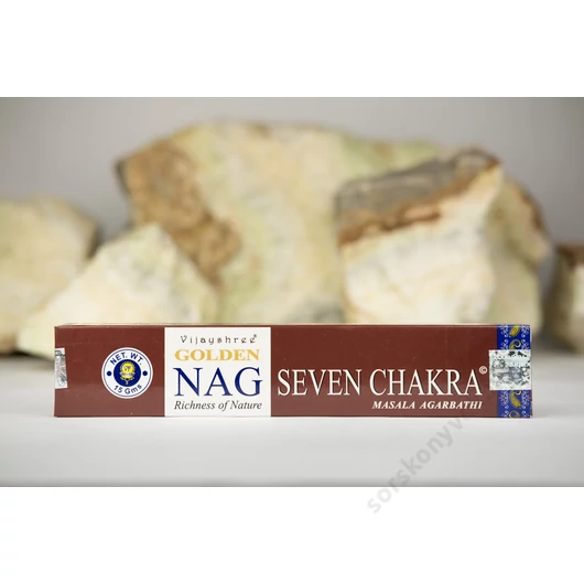 Golden Nag 7 csakra füstölő, 15g