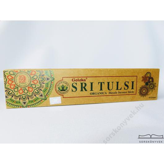 Goloka Sri Tulsi Organikus füstölő 15g