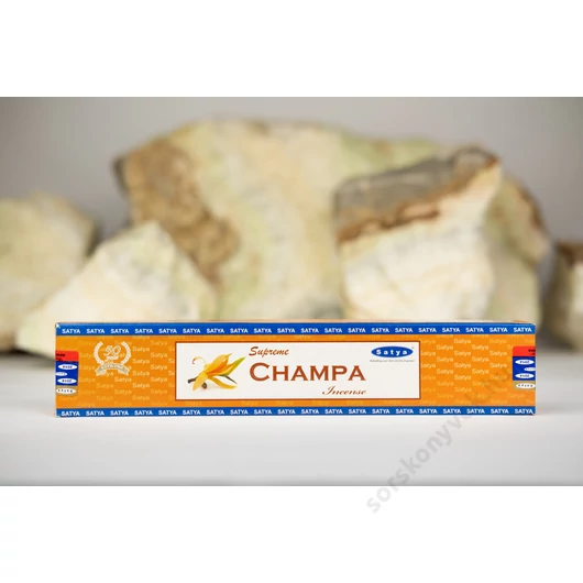 Satya Supreme Champa Frangipáni füstölő, 15g
