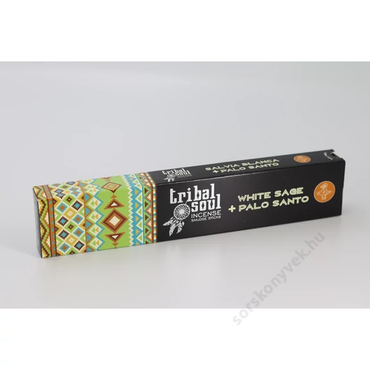Tribal Soul Fehérzsálya és palo santo exkluzív füstölő, 15g