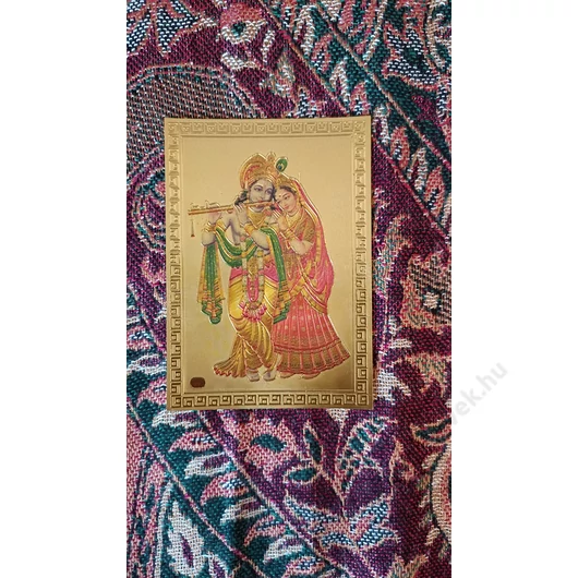 Radha, Krisna, arany háttér A7
