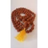 Kép 1/4 - 5 arcú rudraksha mala sárga bojttal, 108 szemes
